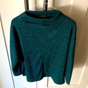 Banana Republic Mock Neck Animal Print Sweater
